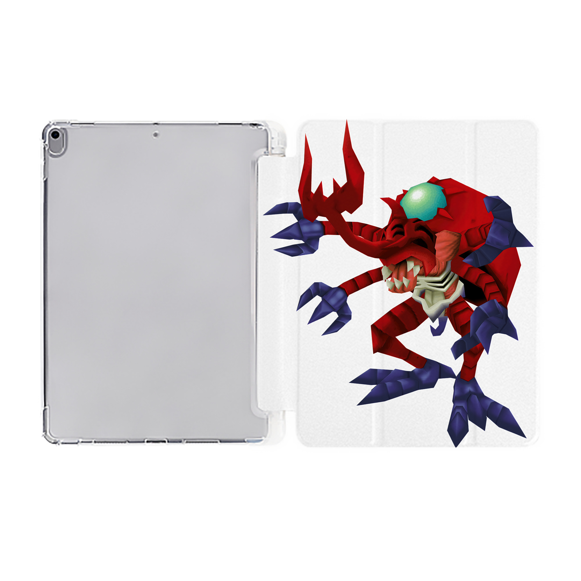 （画像用） Digimon デジタルモンスター/デジモン IPad ケース ペン収納付き 三つ折りスタンド PUレザー×シリコン 対応機種9.5/10.5/10.9インチ